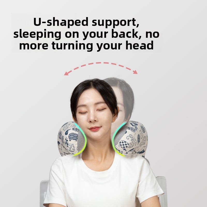 Ergonomic Office Sleeping Pillow for Neck and Back Support, Comfy Nap Headrest Cushion