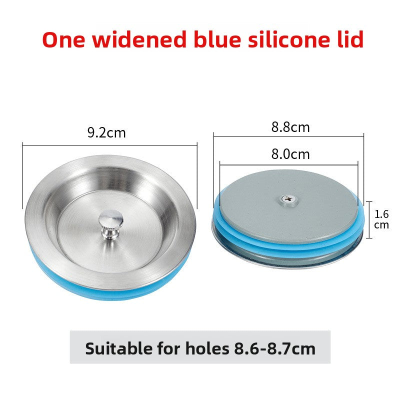 Kitchen Sink Drain Cover with Silicone Ring