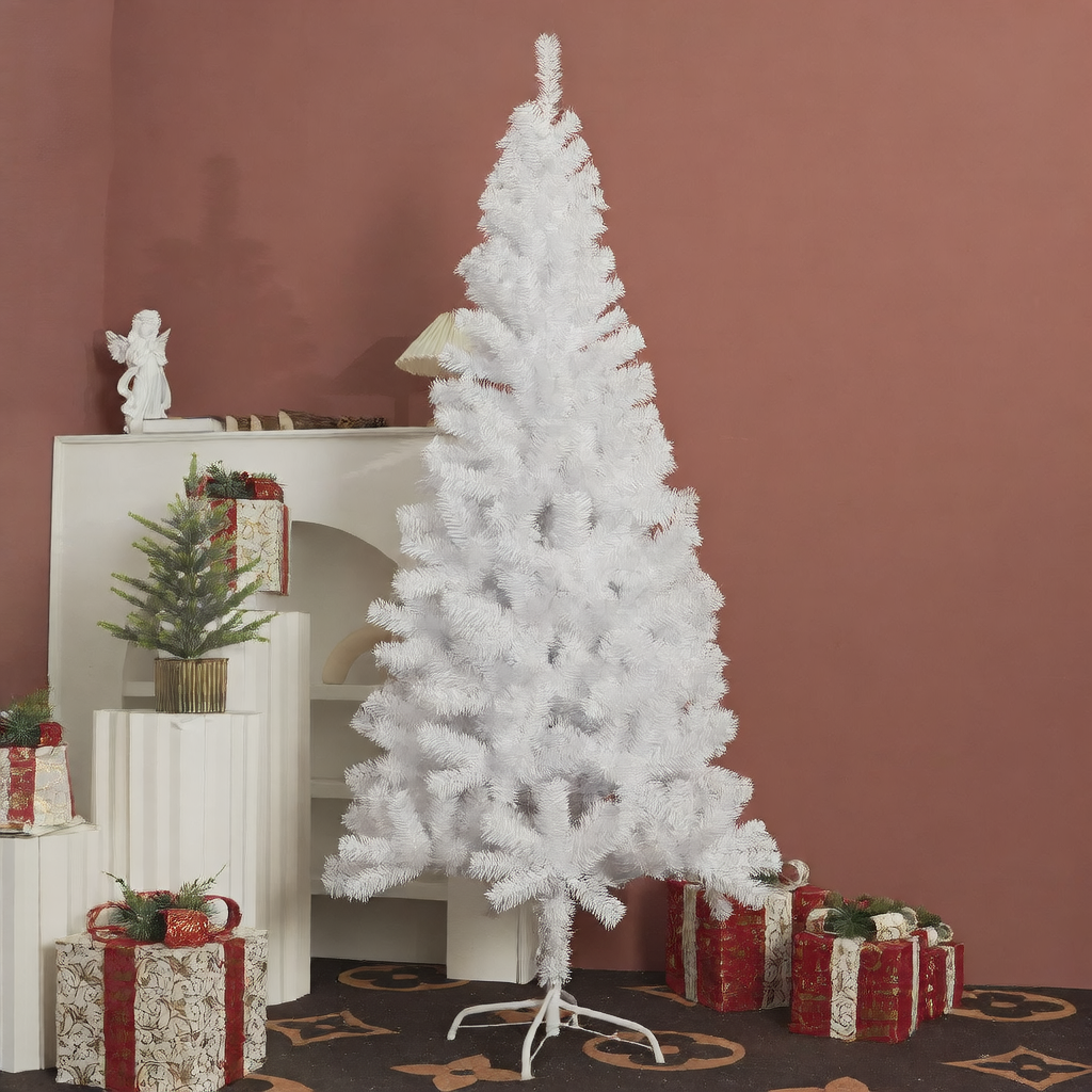 Flocked Artificial Christmas Tree with Snow Effect