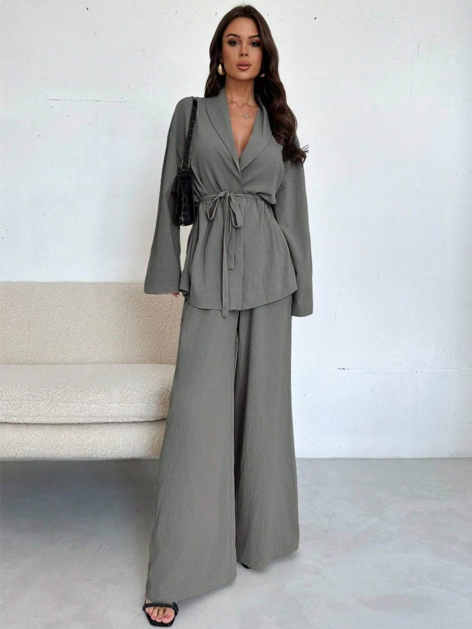 Elegant Women's Long Sleeve Dress Set