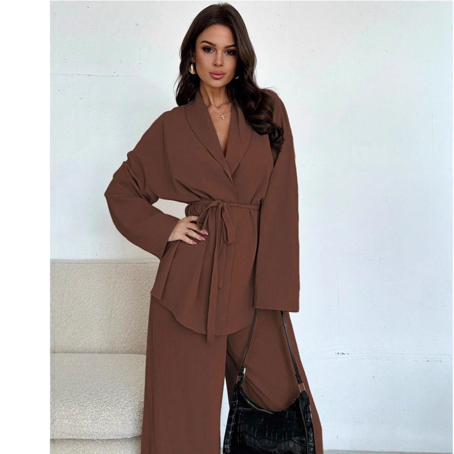 Elegant Women's Long Sleeve Dress Set