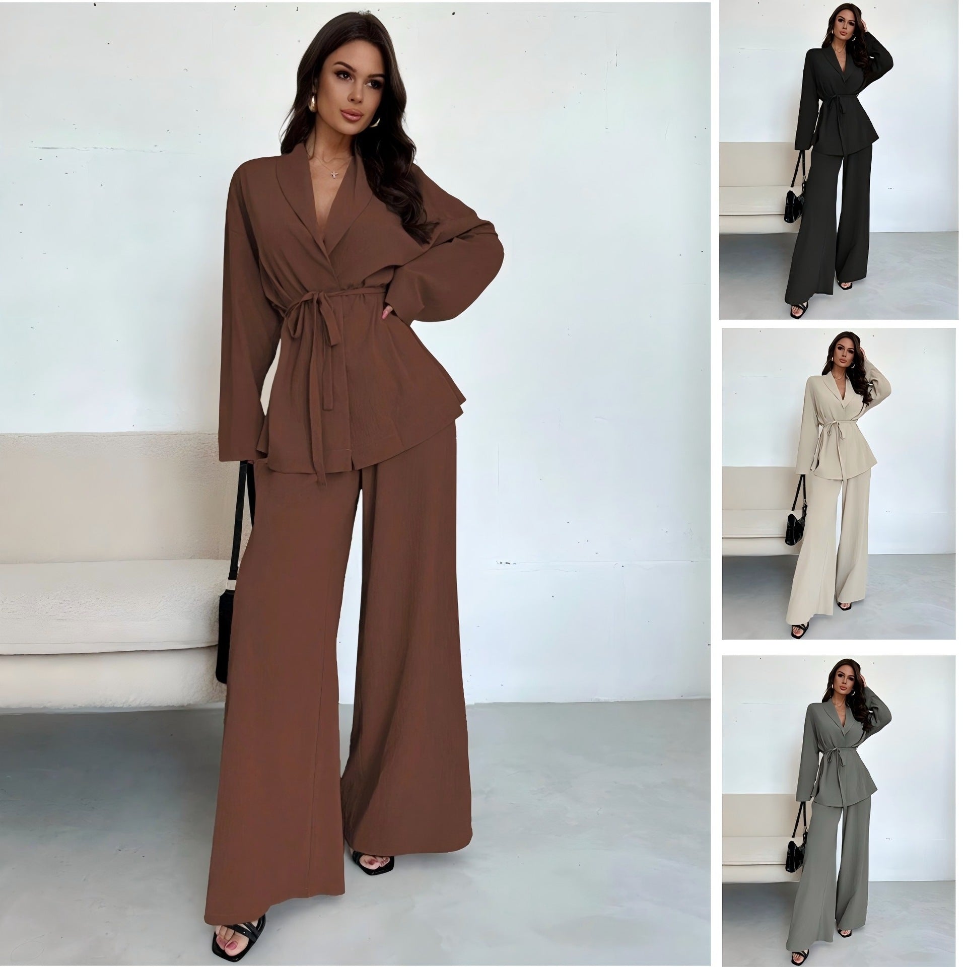 Elegant Women's Long Sleeve Dress Set