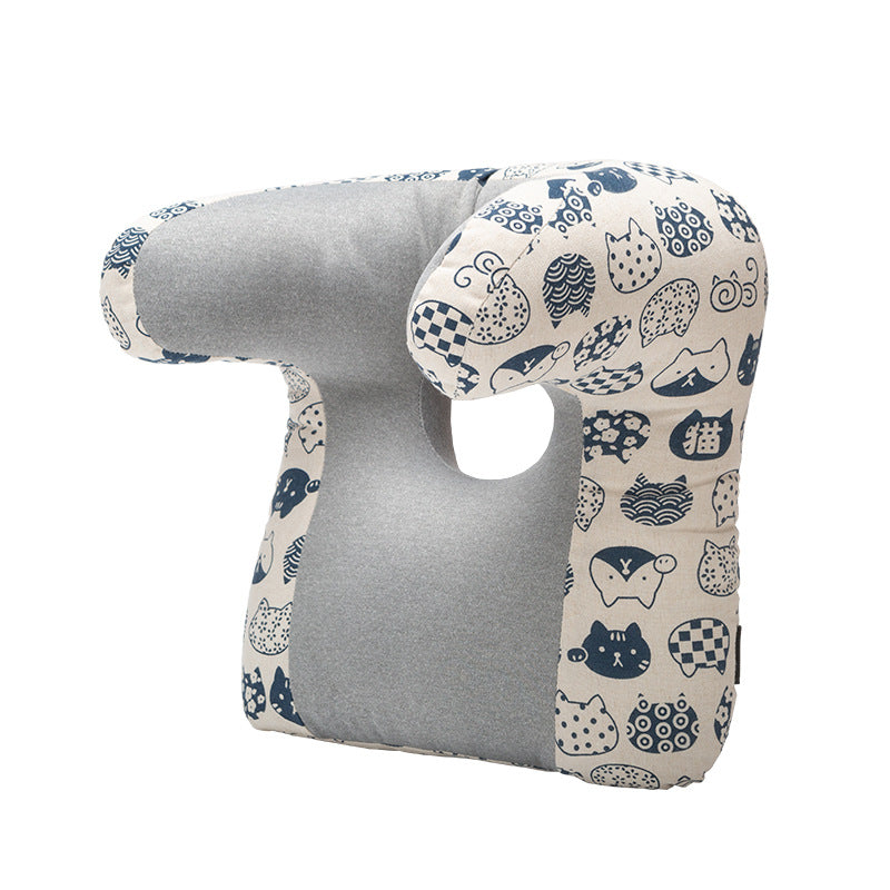 Ergonomic Office Sleeping Pillow for Neck and Back Support, Comfy Nap Headrest Cushion