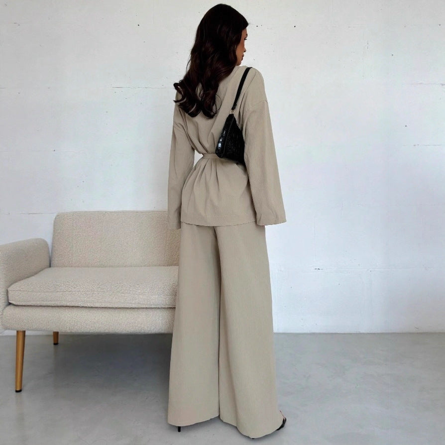 Elegant Women's Long Sleeve Dress Set