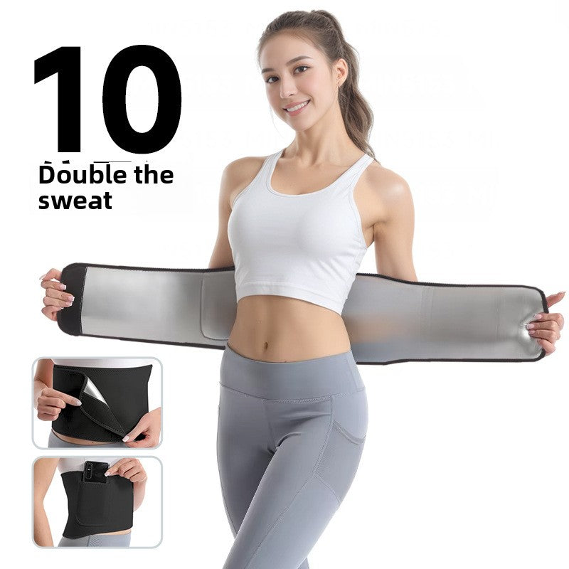 Breathable Sweat Yoga Waist Belt for Fitness and Running