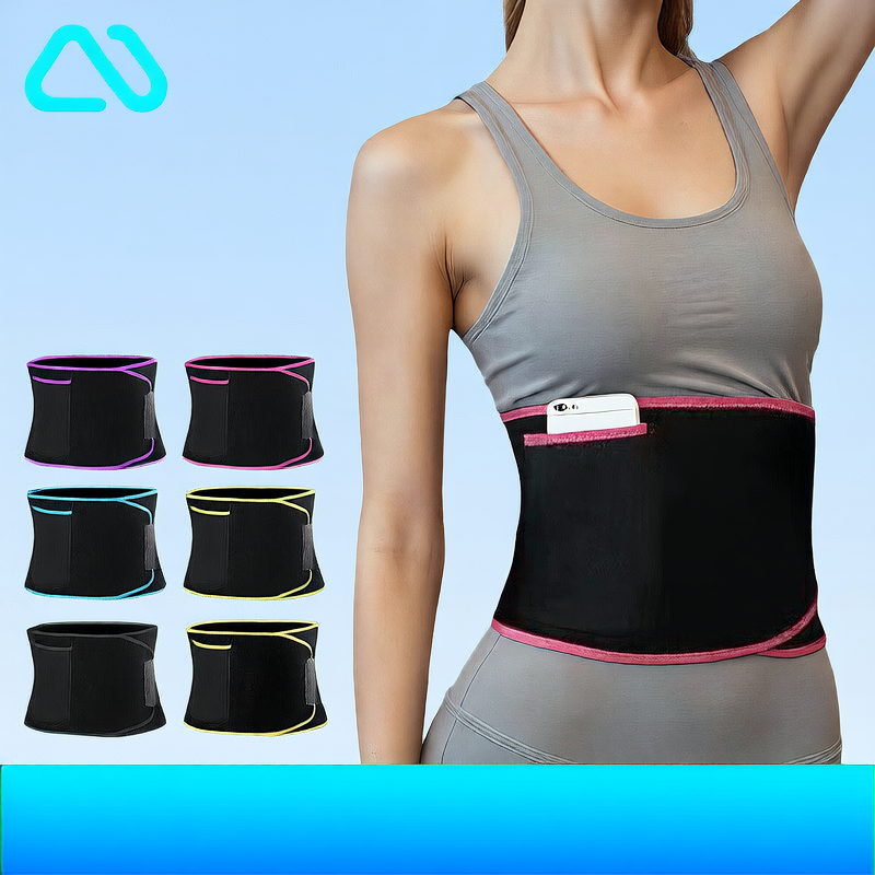 Breathable Sweat Yoga Waist Belt for Fitness and Running