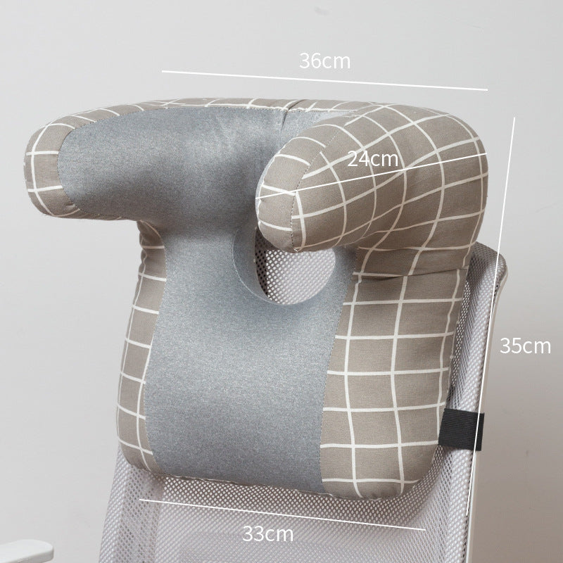 Ergonomic Office Sleeping Pillow for Neck and Back Support, Comfy Nap Headrest Cushion