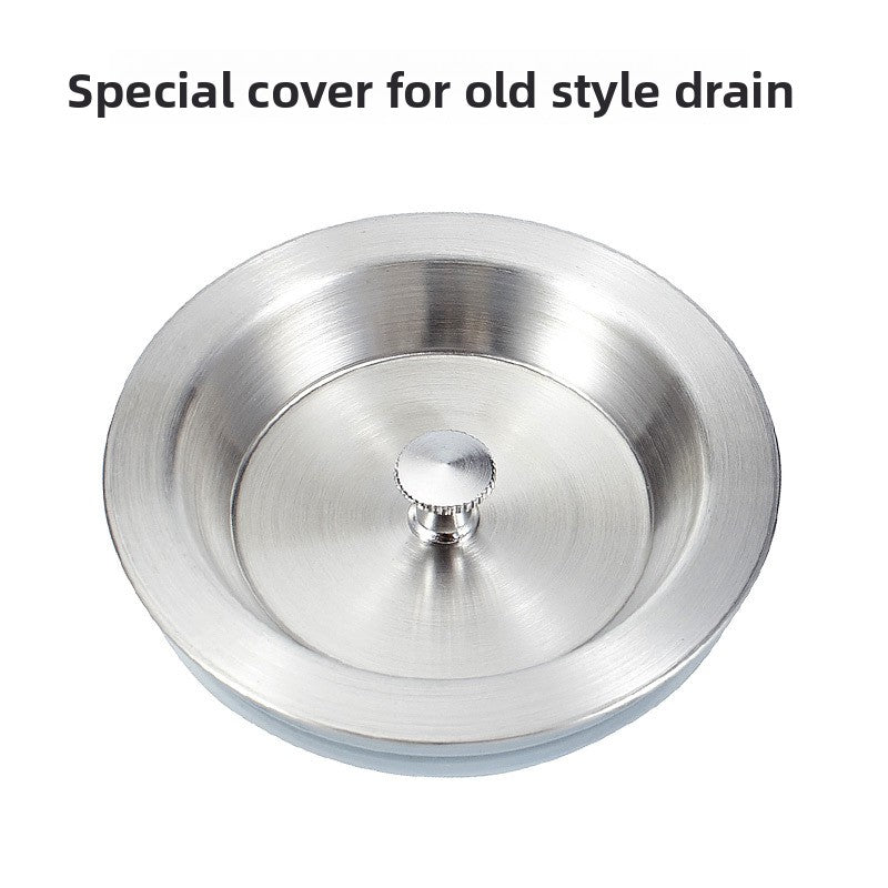 Kitchen Sink Drain Cover with Silicone Ring