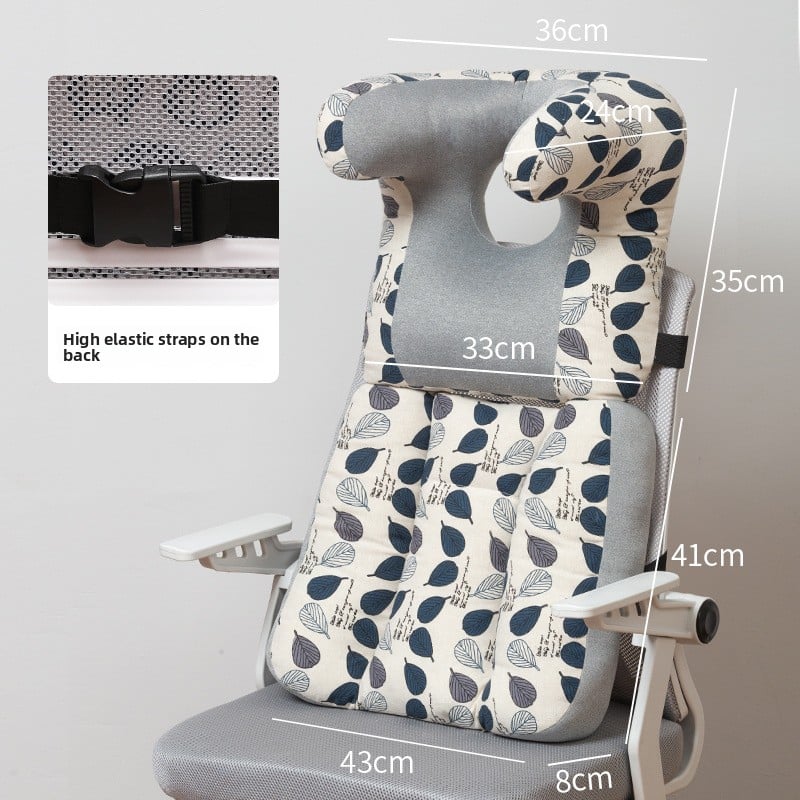 Ergonomic Office Sleeping Pillow for Neck and Back Support, Comfy Nap Headrest Cushion