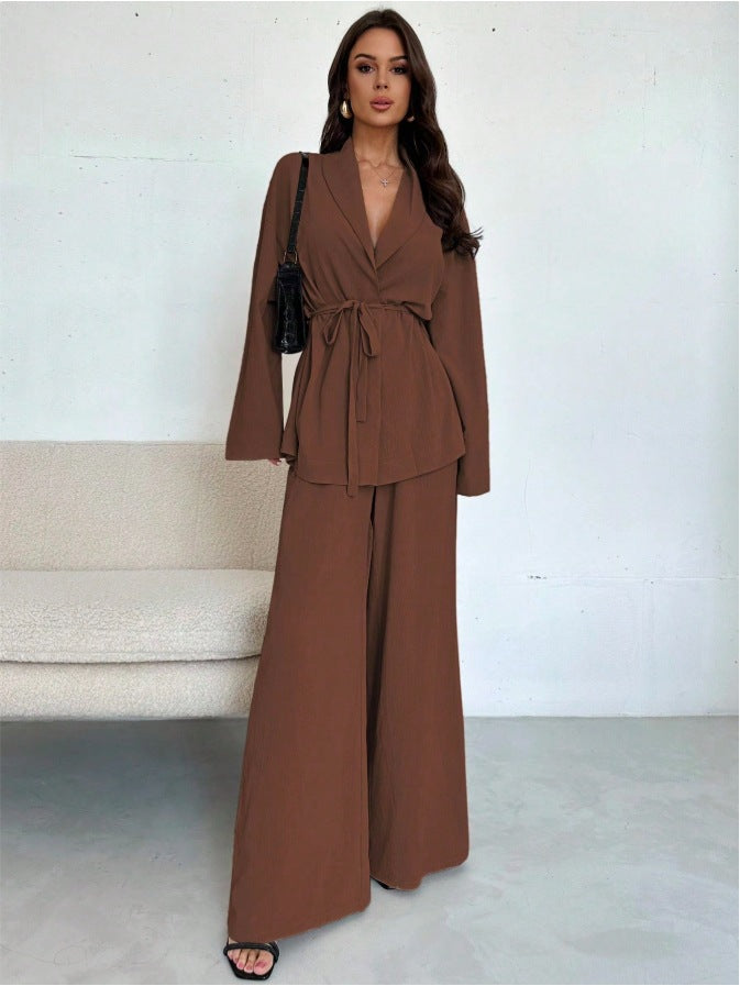 Elegant Women's Long Sleeve Dress Set